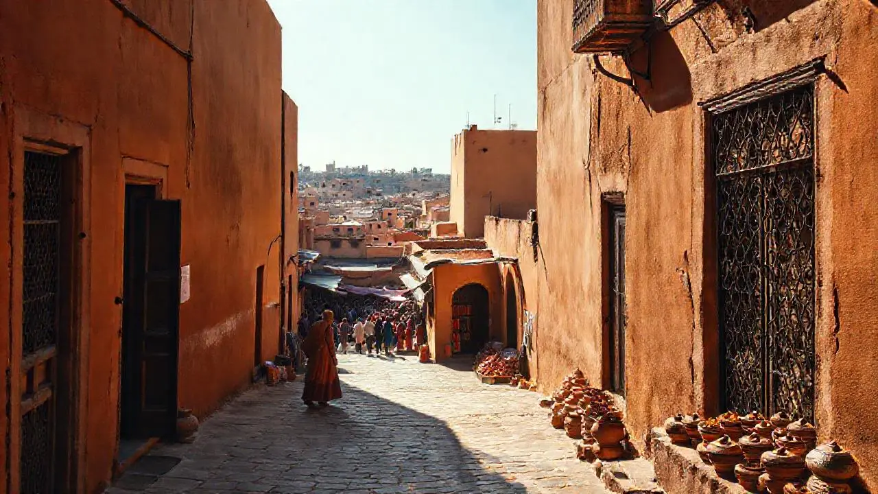 Ciudad antigua, cálida y llena de vida