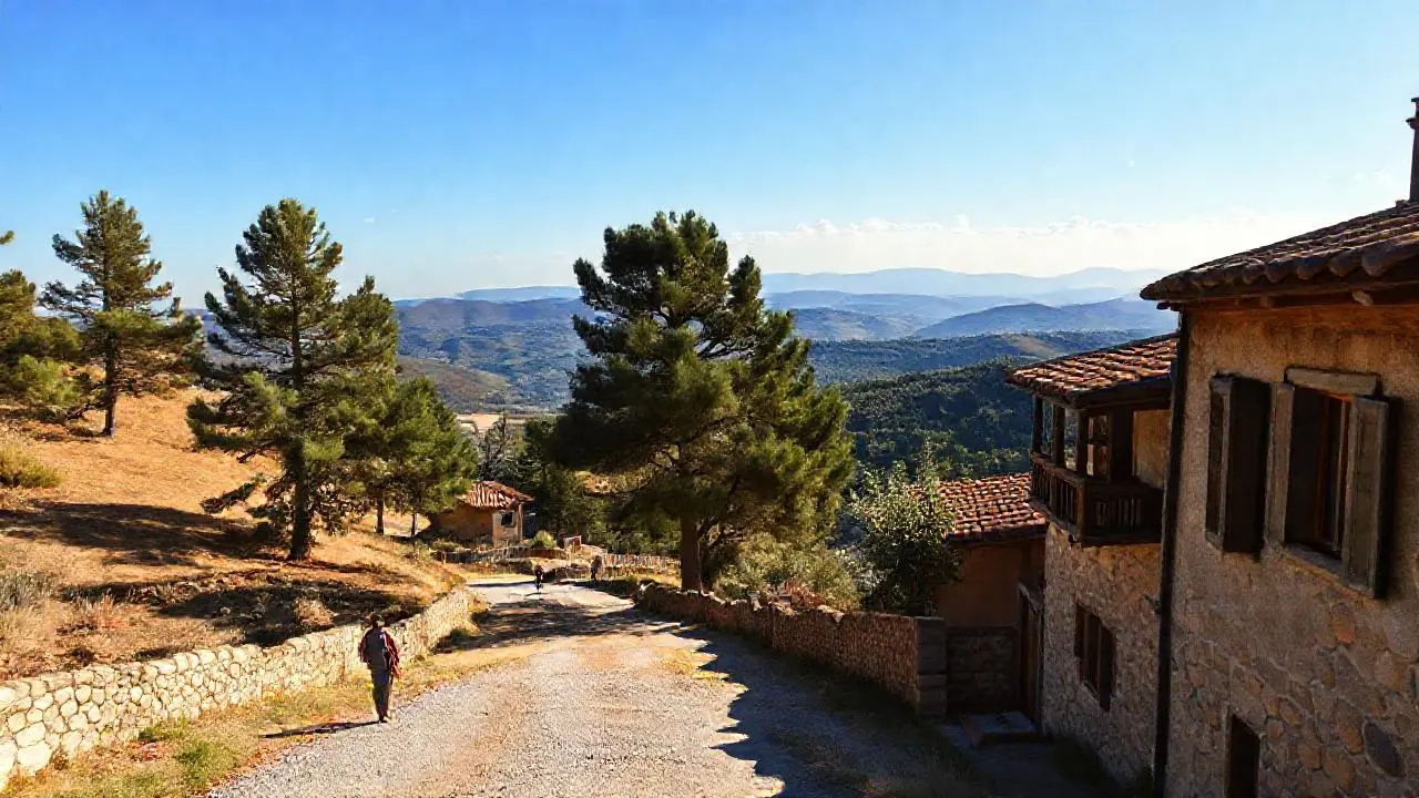 Paz rural, luz dorada, y calma