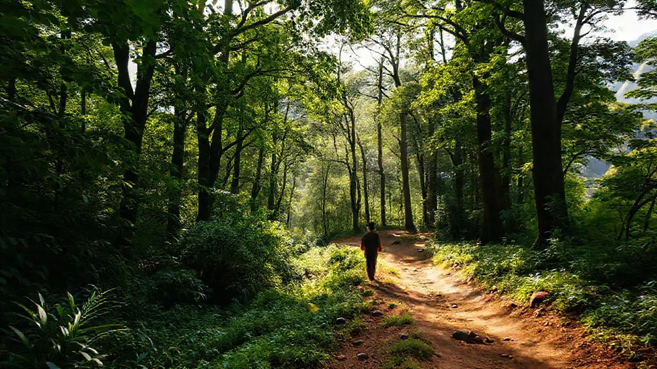 Bosque profundo, sereno y vasto