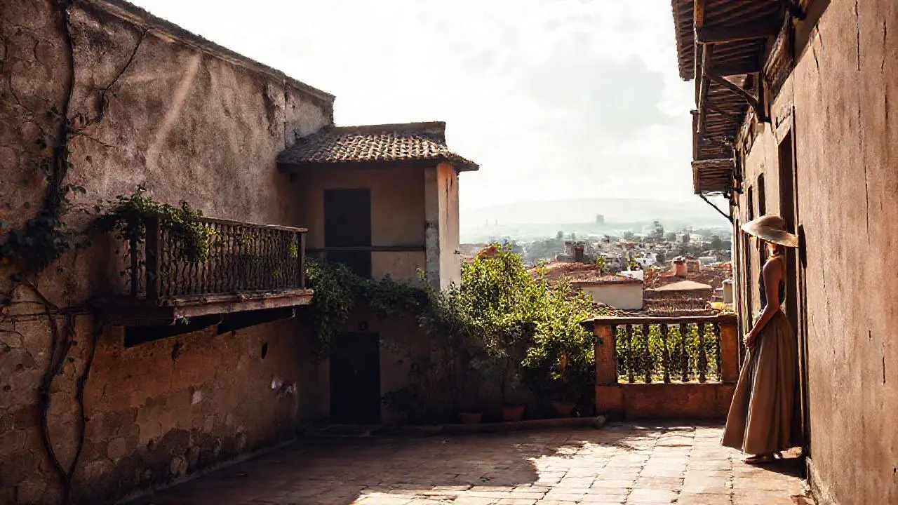 Un patio colonial, tranquilo y evocador