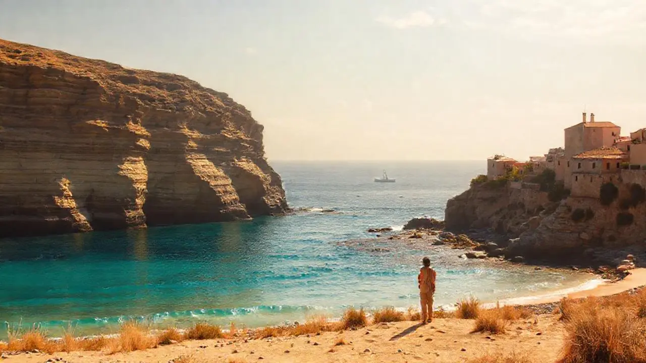 Paisaje siciliano: costa tranquila y luminosa