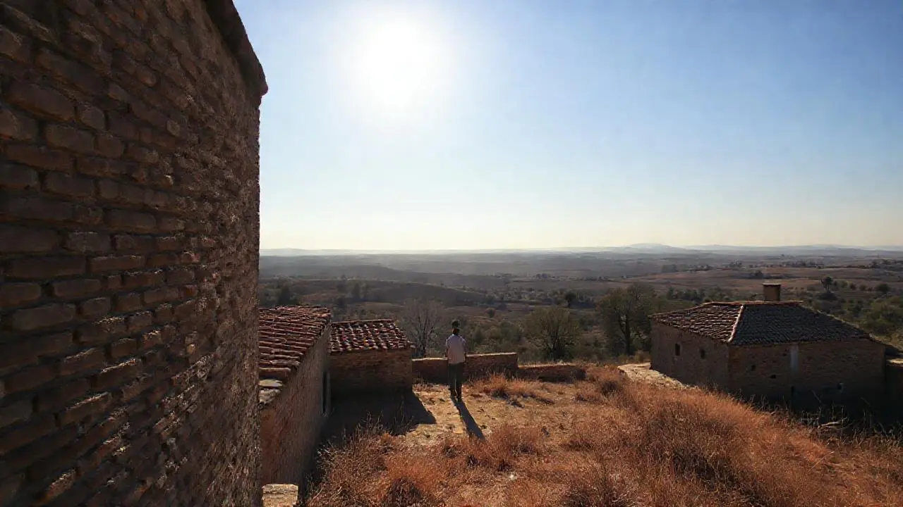 Paisaje vasto, sereno y soleado