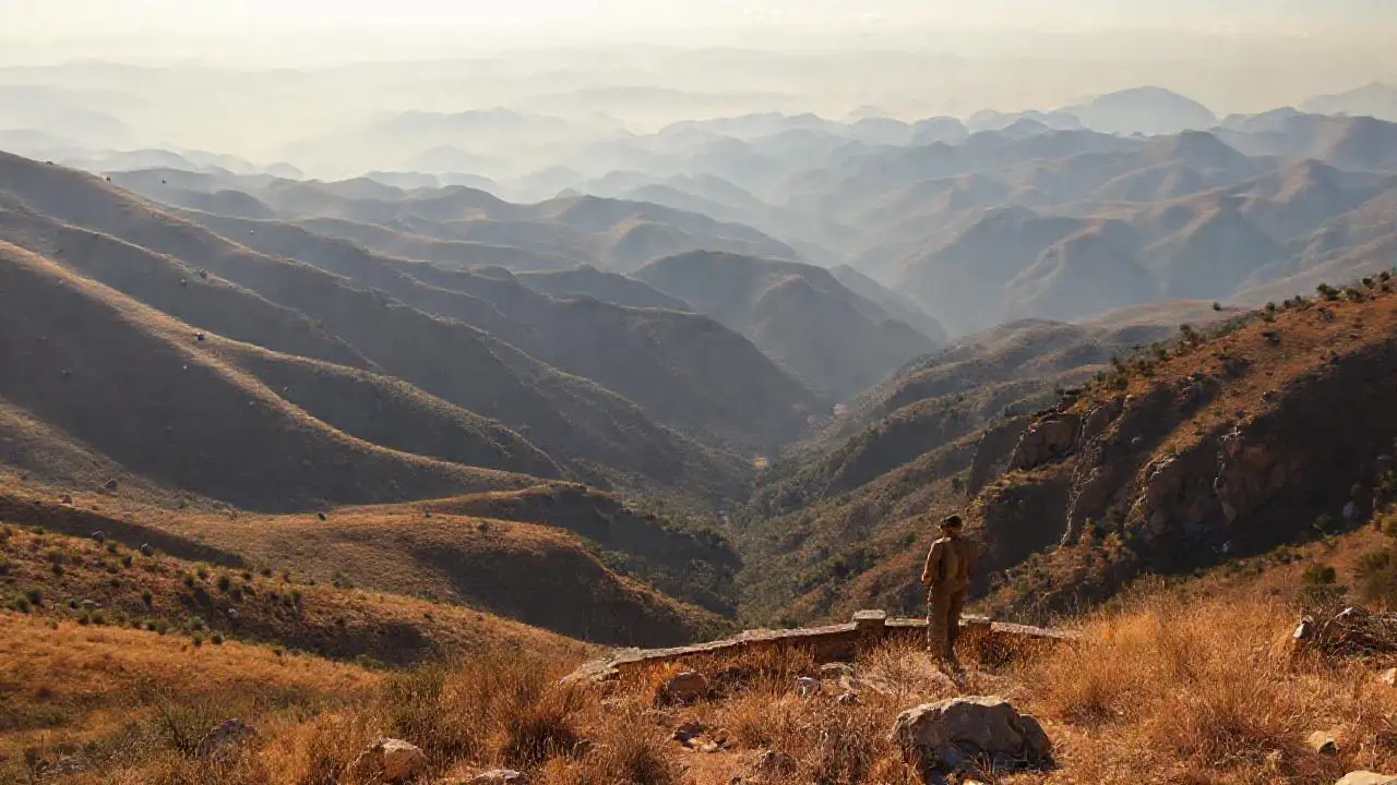 Paisaje vasto, sereno y natural