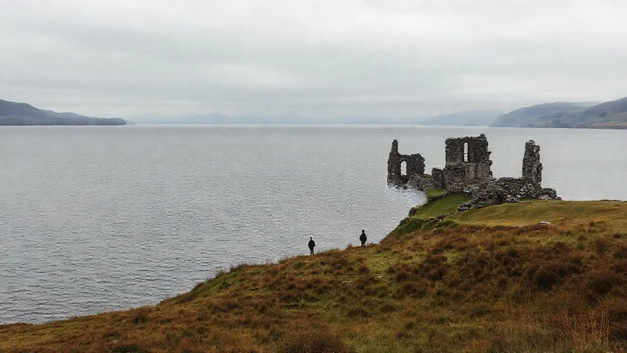Paisaje escocés melancólico y vasto