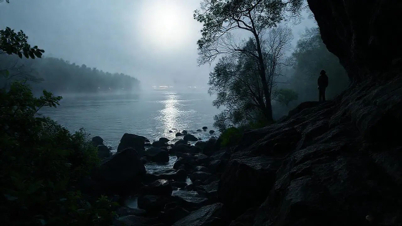 Paisaje natural misterioso, sereno y vasto