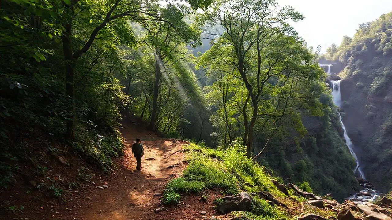 Bosque sereno y vasto, invitando a caminar