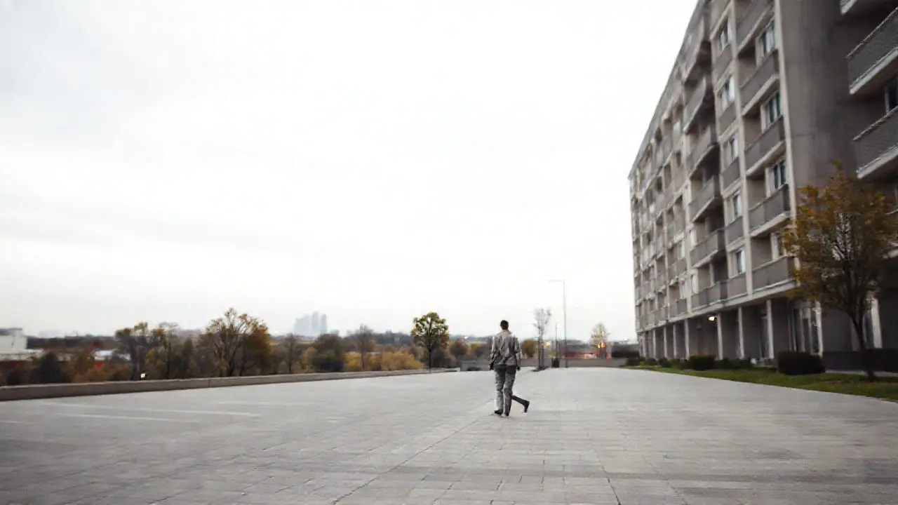 Escena urbana tranquila y serena