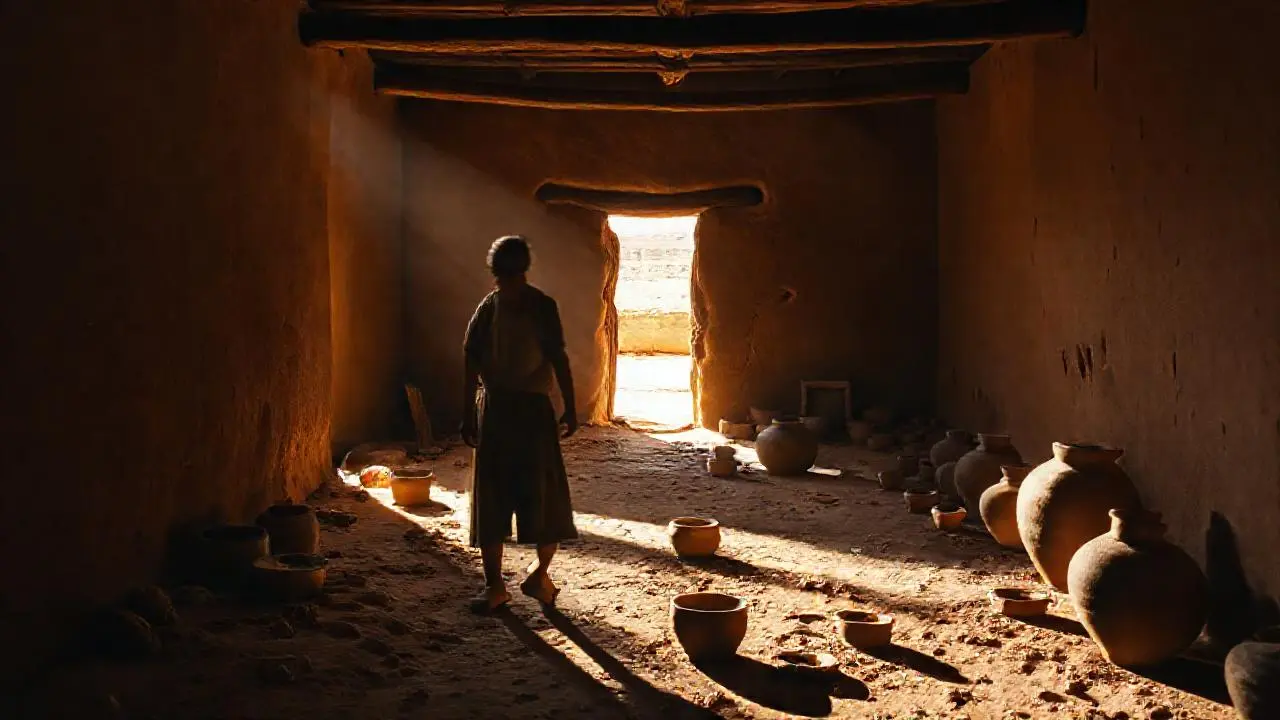 Taller artesanal, cálido, polvoriento y lleno de historia