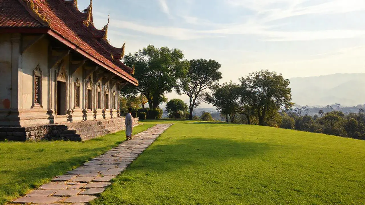 Escena serena, exuberante y nostálgica
