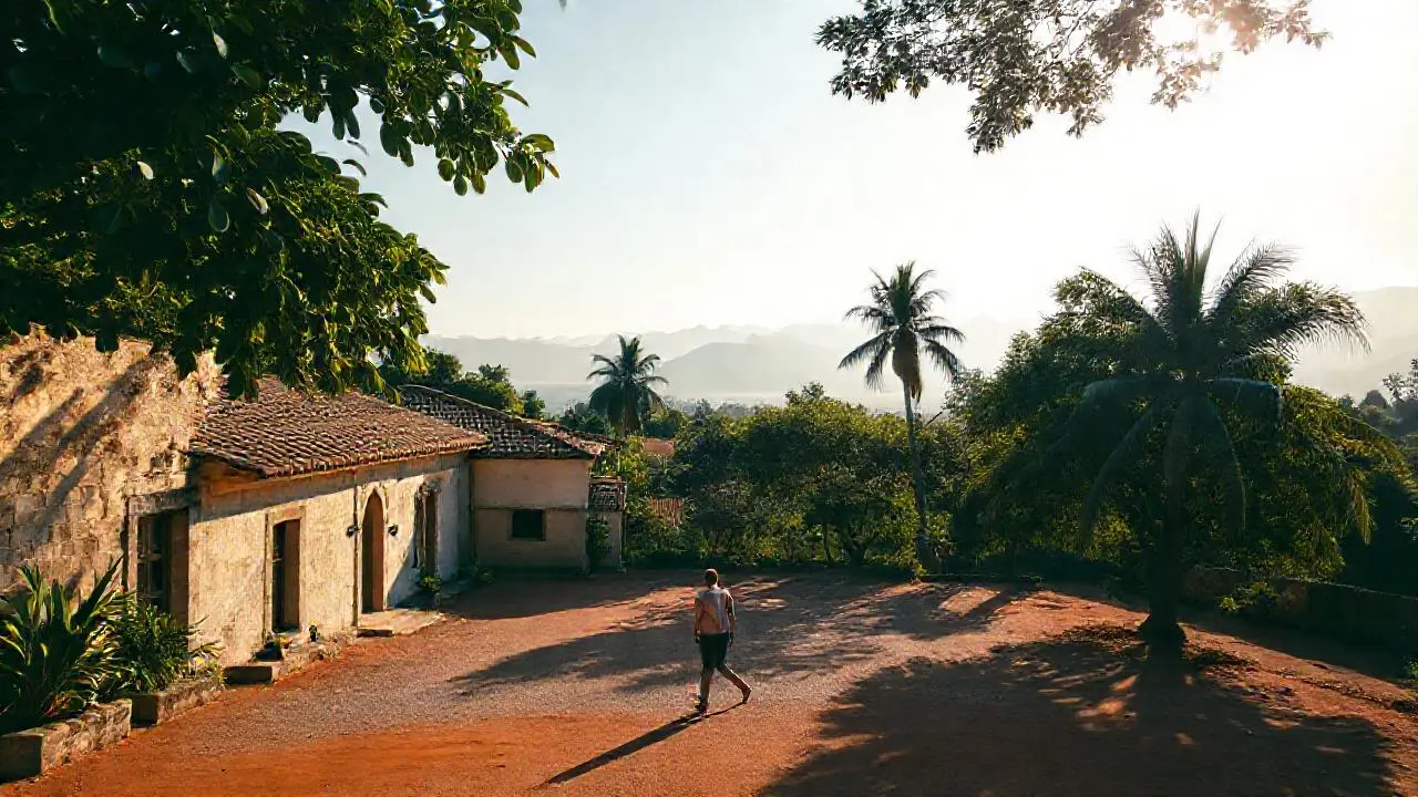 Paz serena en un paisaje tropical