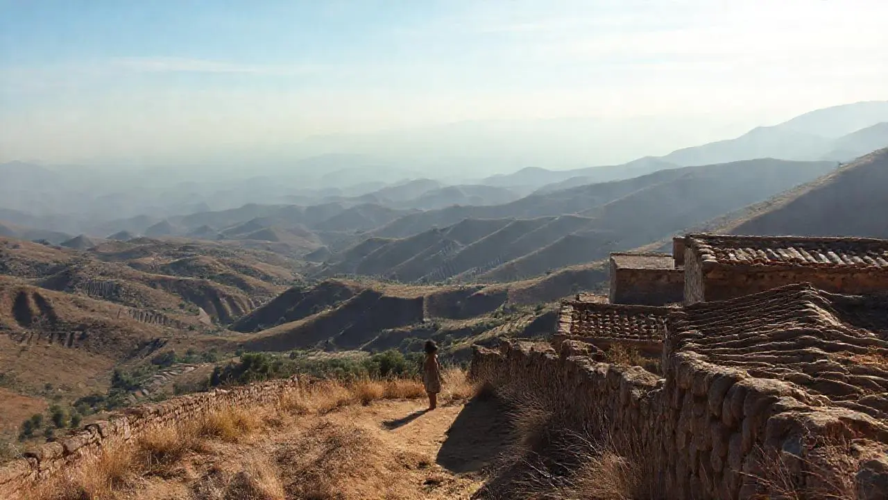Paisaje andino sereno y vasto