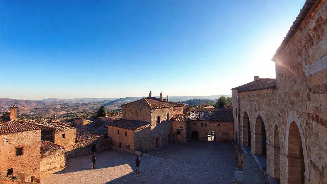 Paz y luz en un paisaje antiguo