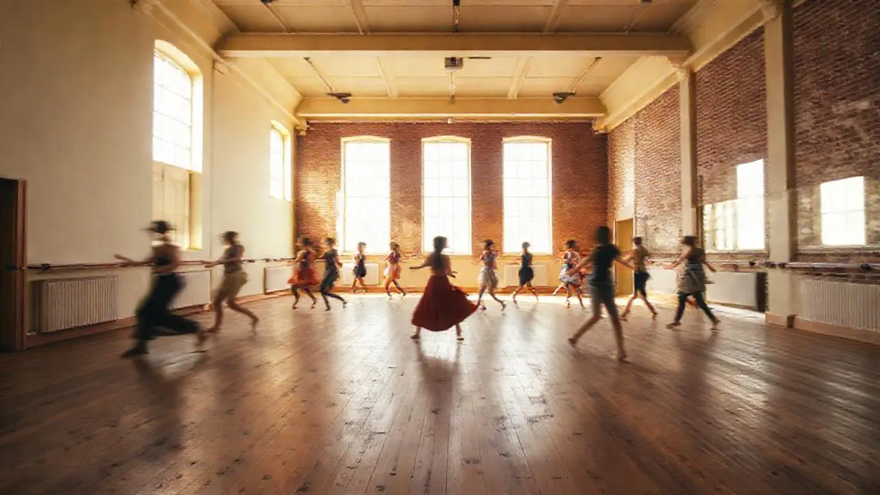 Estudio de danza lleno de luz y vida