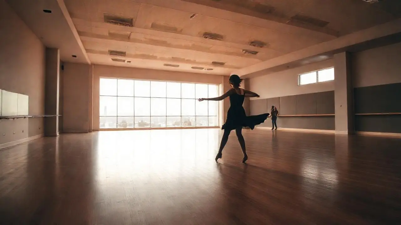Espacio sereno y elegante para bailar