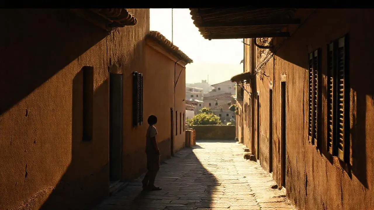 Serena luz define un espacio antiguo