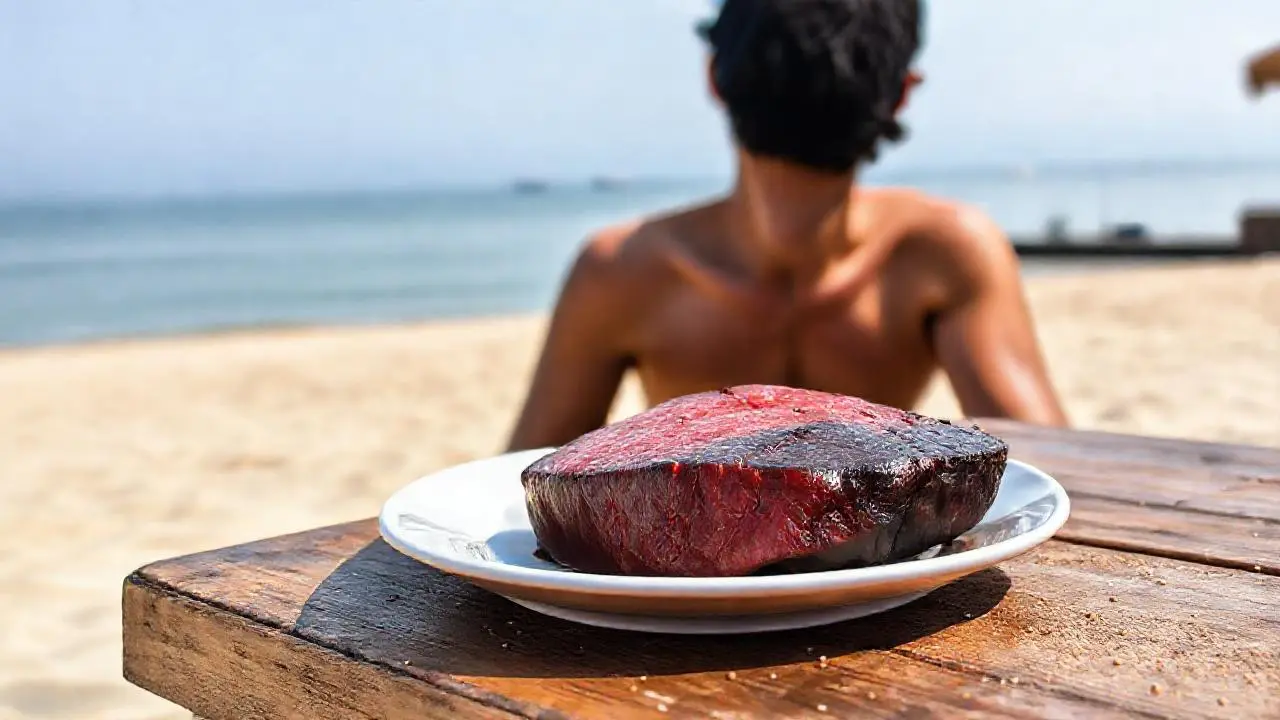 Un atardecer sereno en la playa