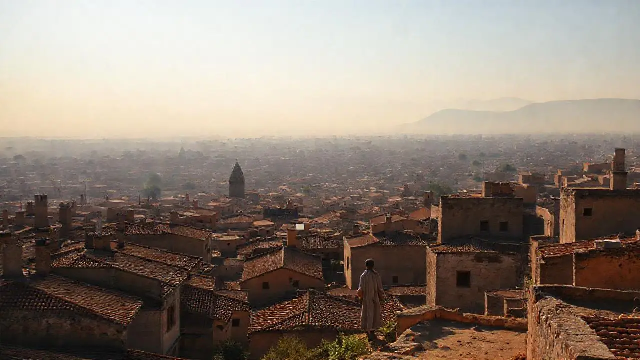 Paz urbana, cálida y ligeramente difusa