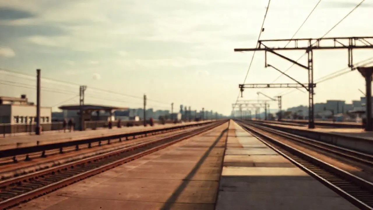 Estación silenciosa, amplia y realista