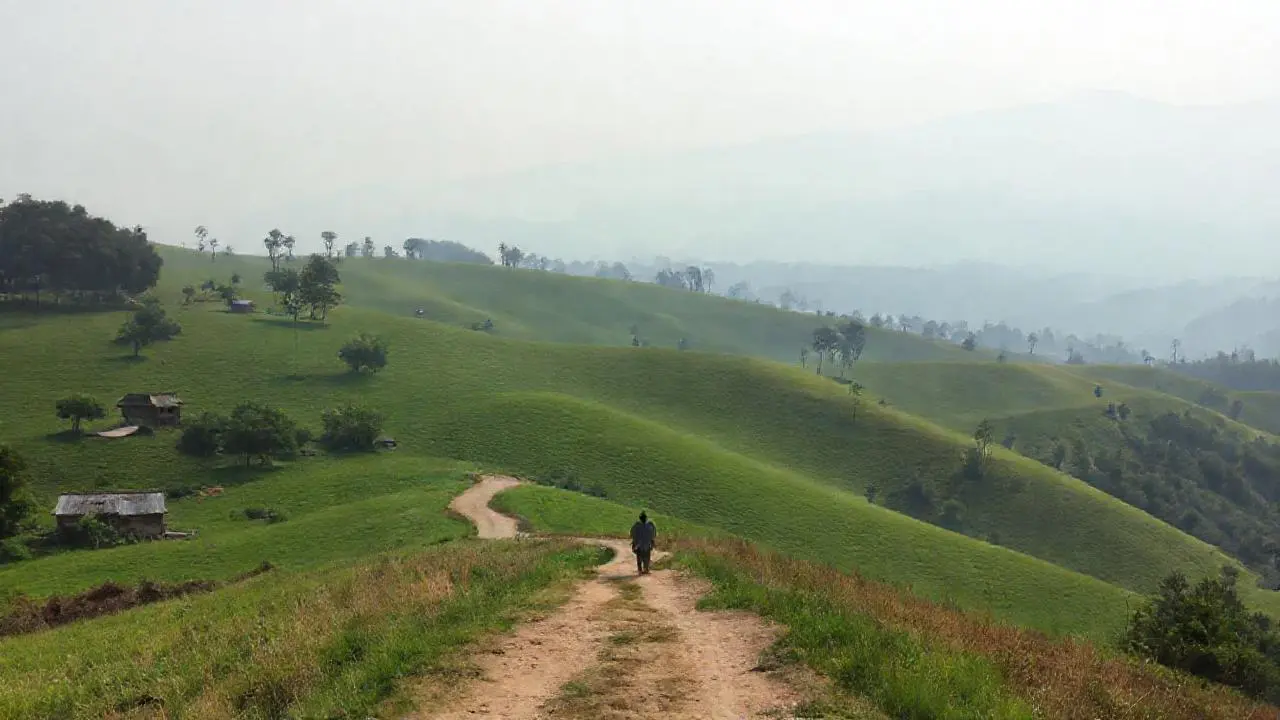 Paisaje rural tranquilo y difuso