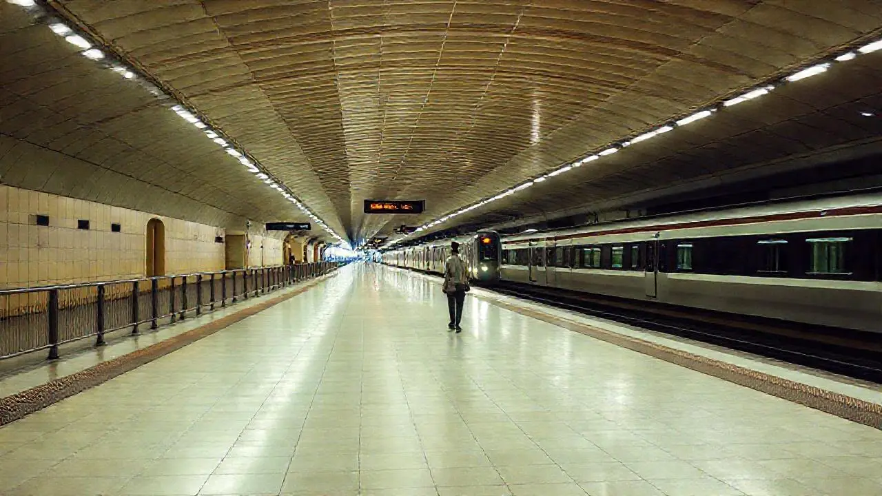 Estación amplia, luminosa y silenciosa