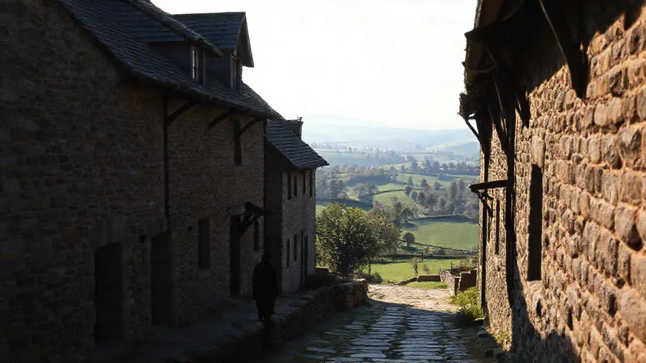 Paisaje rural, antiguo y sereno