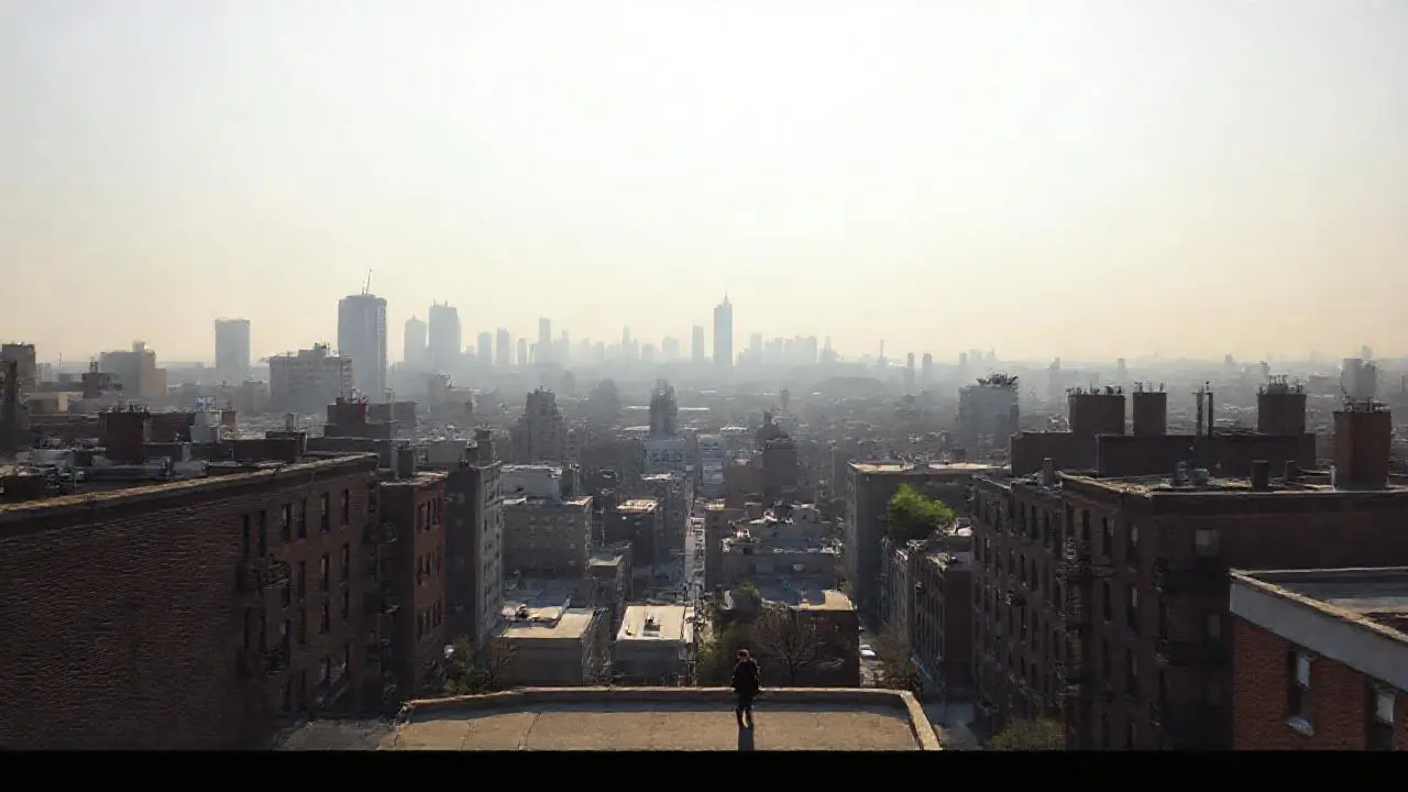 Ciudad extensa, brumosa y con vida