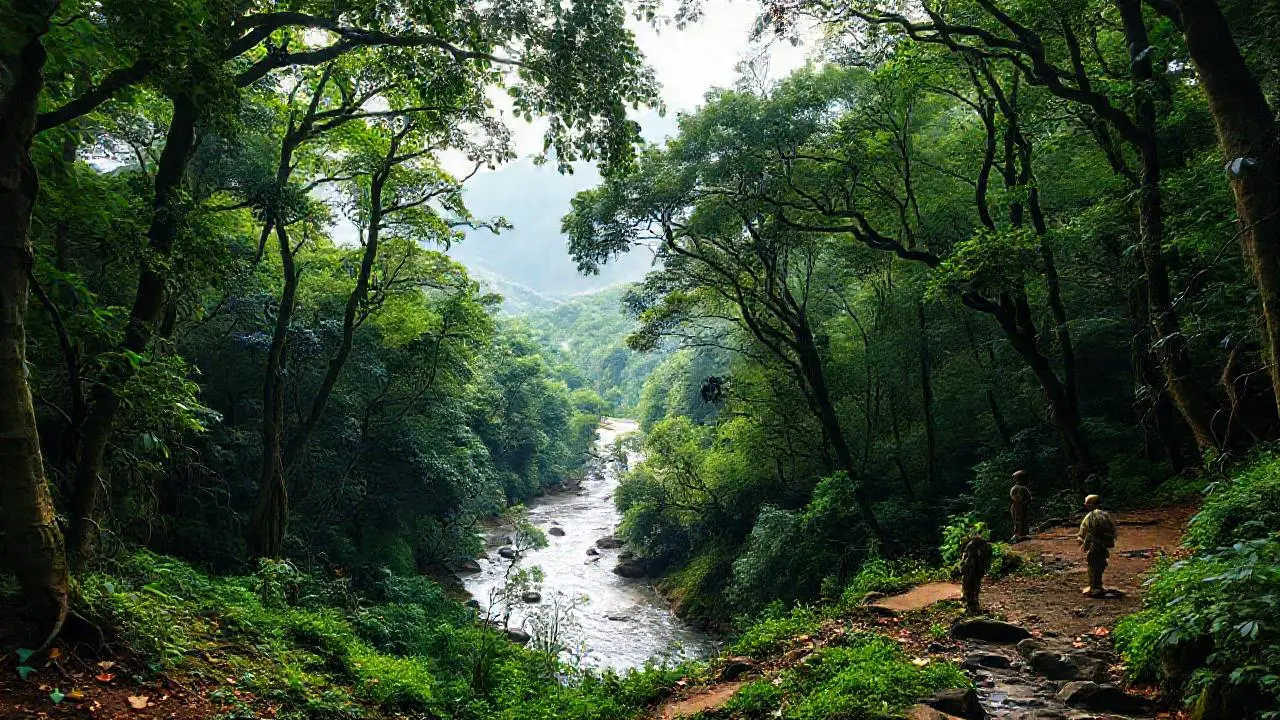Selva exuberante y profunda, llena de vida
