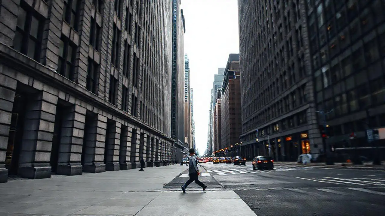 Ciudad urbana, tranquila y ligeramente difusa