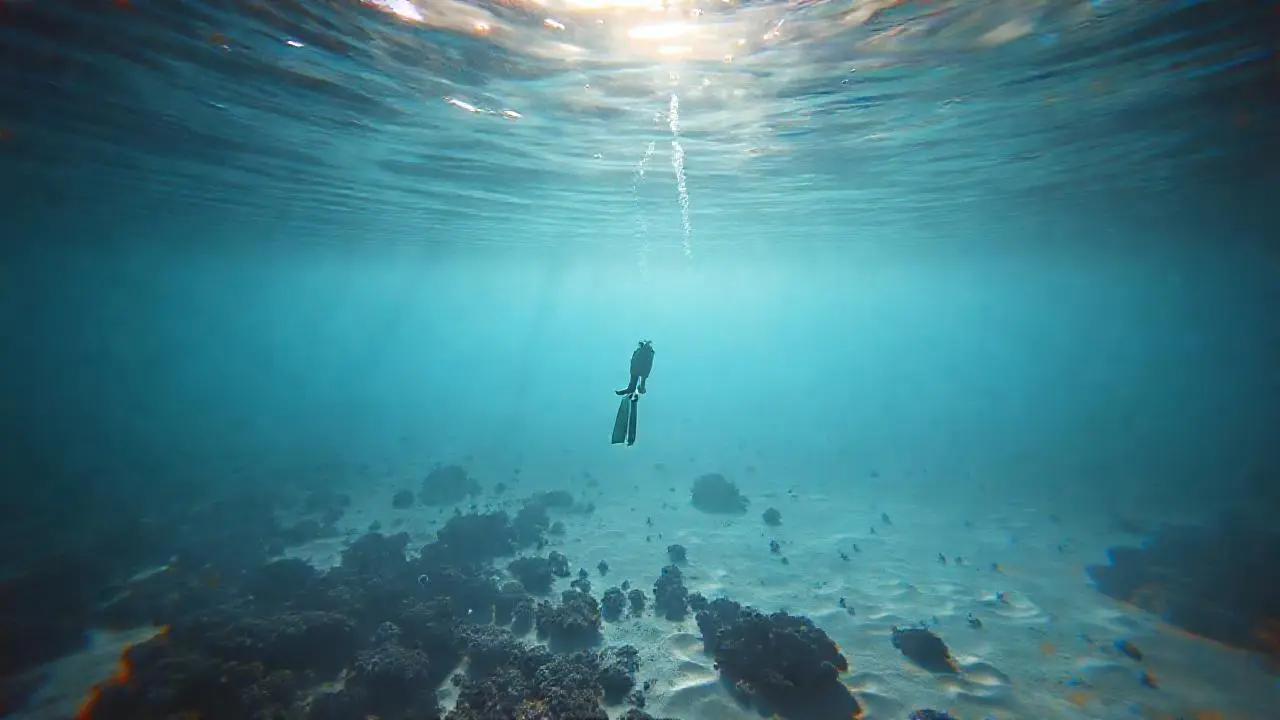 Un paisaje marino profundo y tranquilo