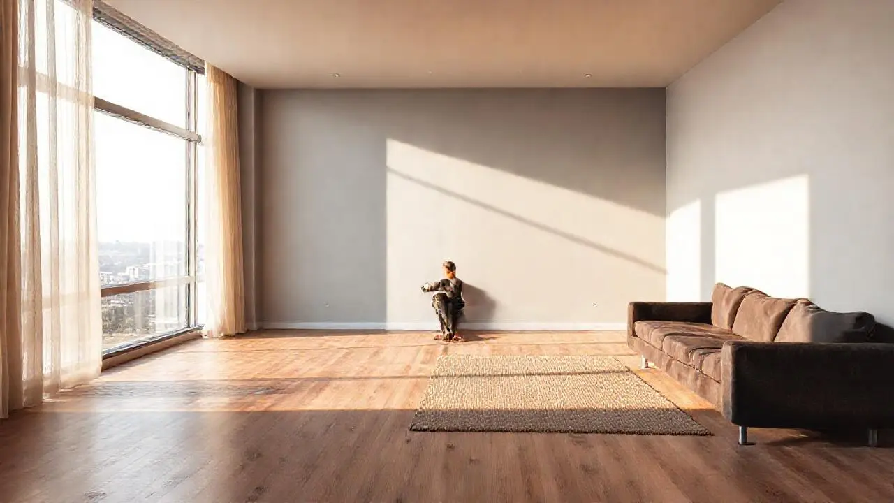 Interior sereno y confortable, luz natural suave