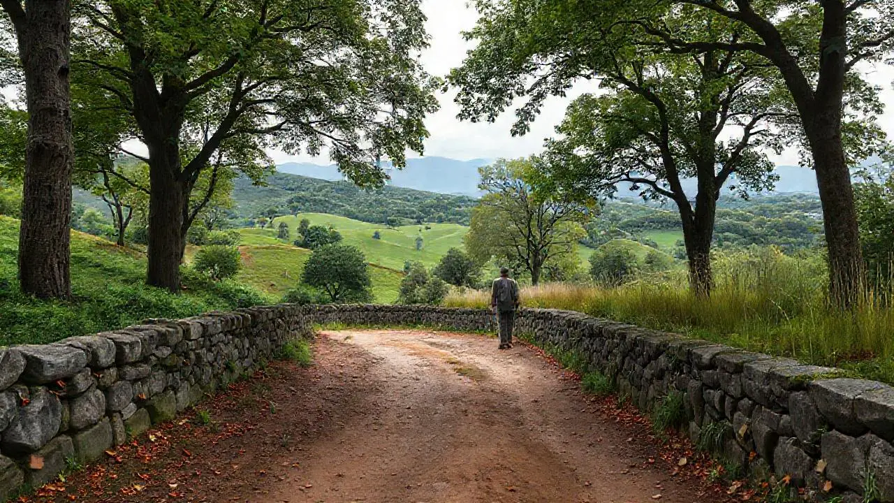 Paisaje sereno, natural y detallado