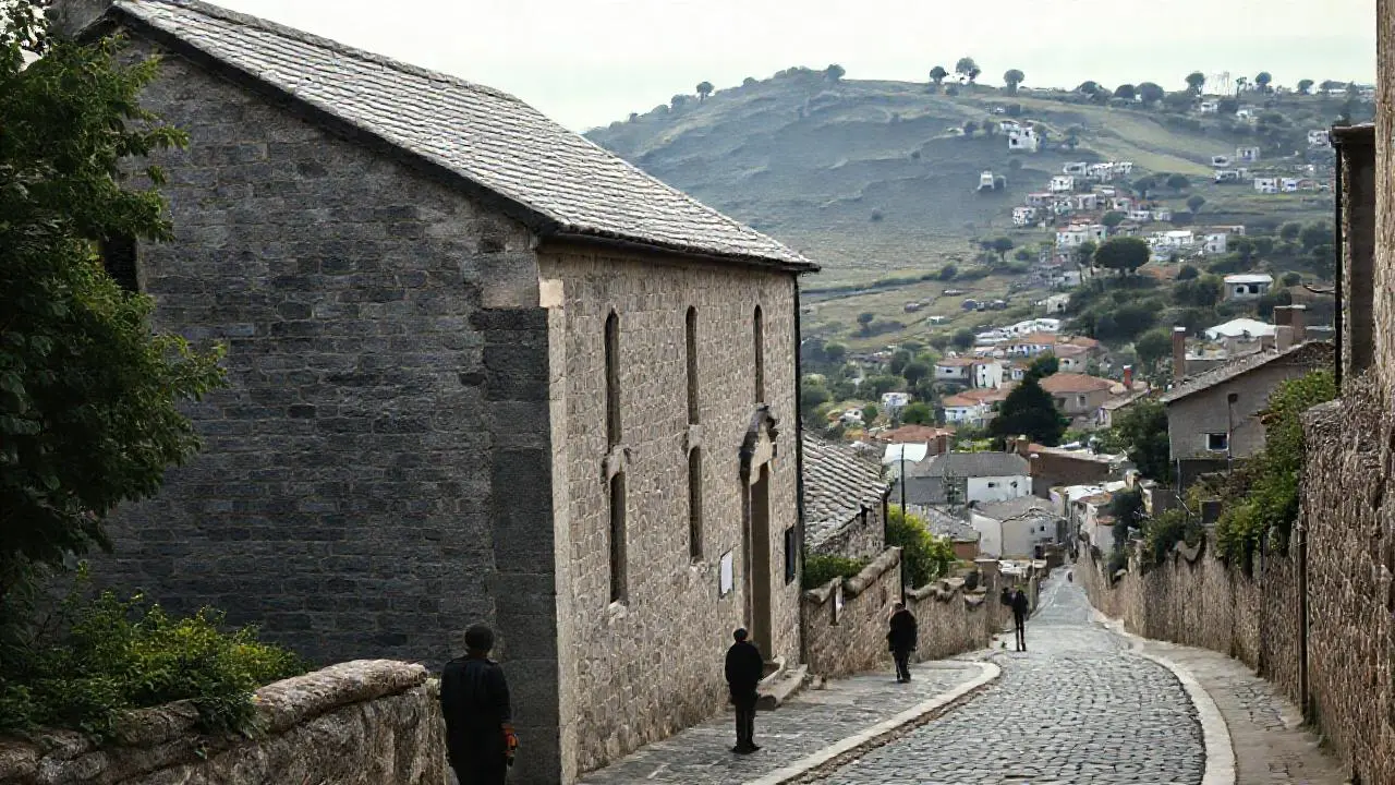 Piedra antigua, ambiente tranquilo y distante