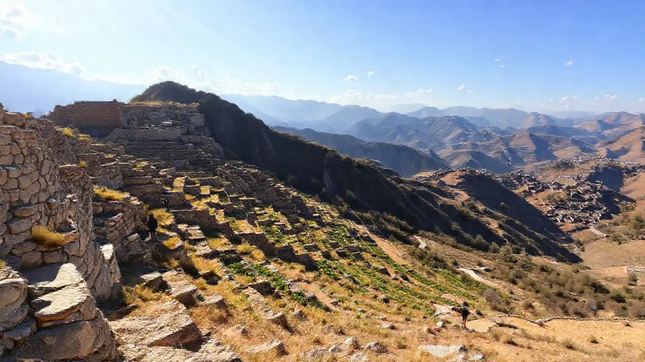 Antiguas terrazas integradas en un paisaje montañoso