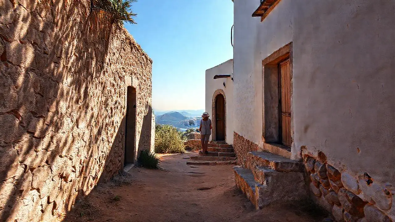 Paz y calma en un paisaje antiguo