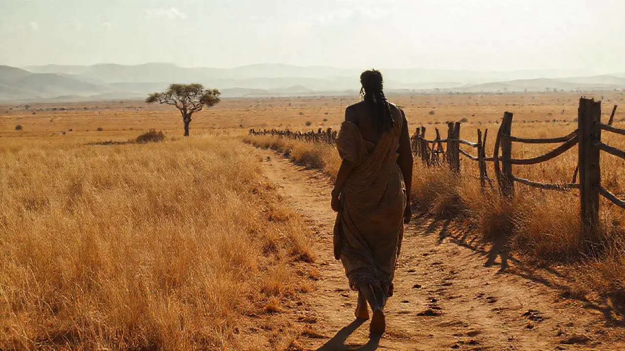 Paisaje africano vasto y sereno