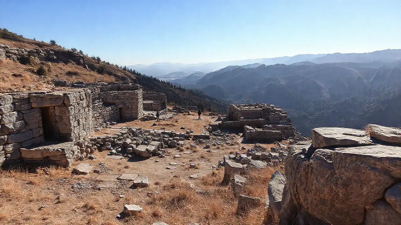Paisaje antiguo, sereno y vasto