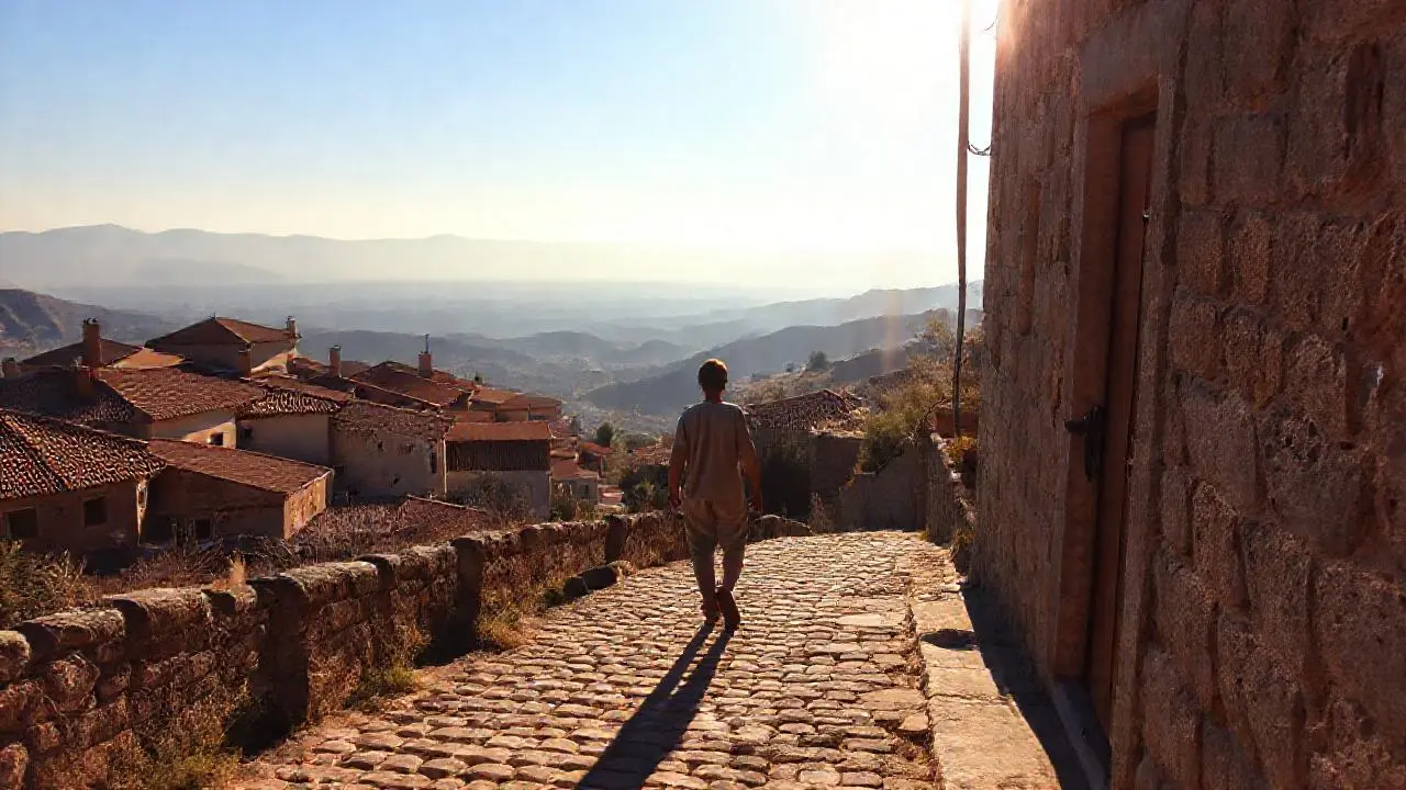 Paz serena en un paisaje rural