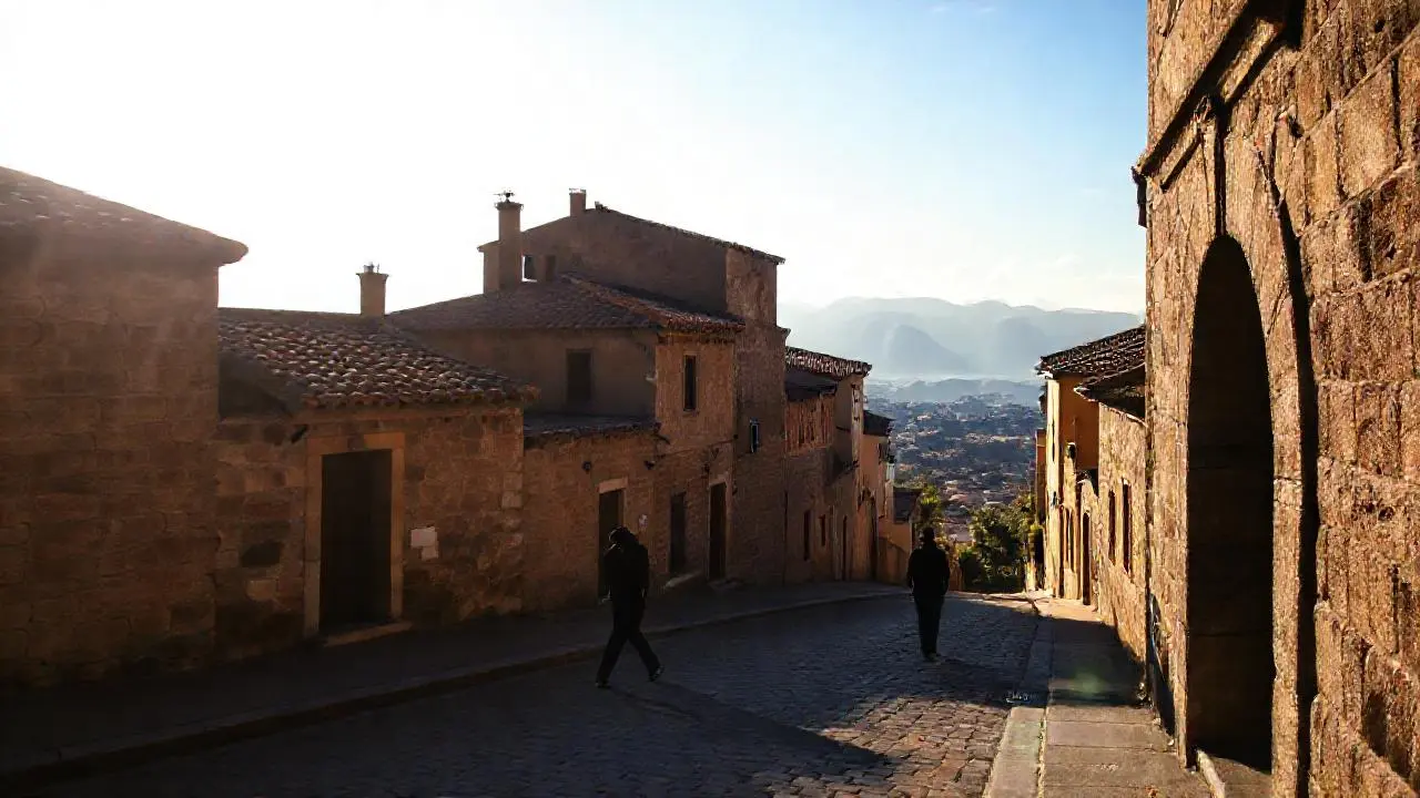 Paz urbana, luz suave y antigua