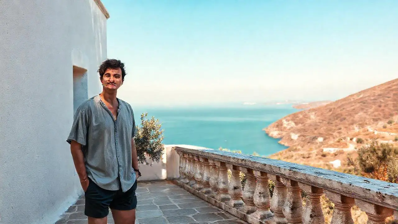 Paz mediterránea en un día soleado