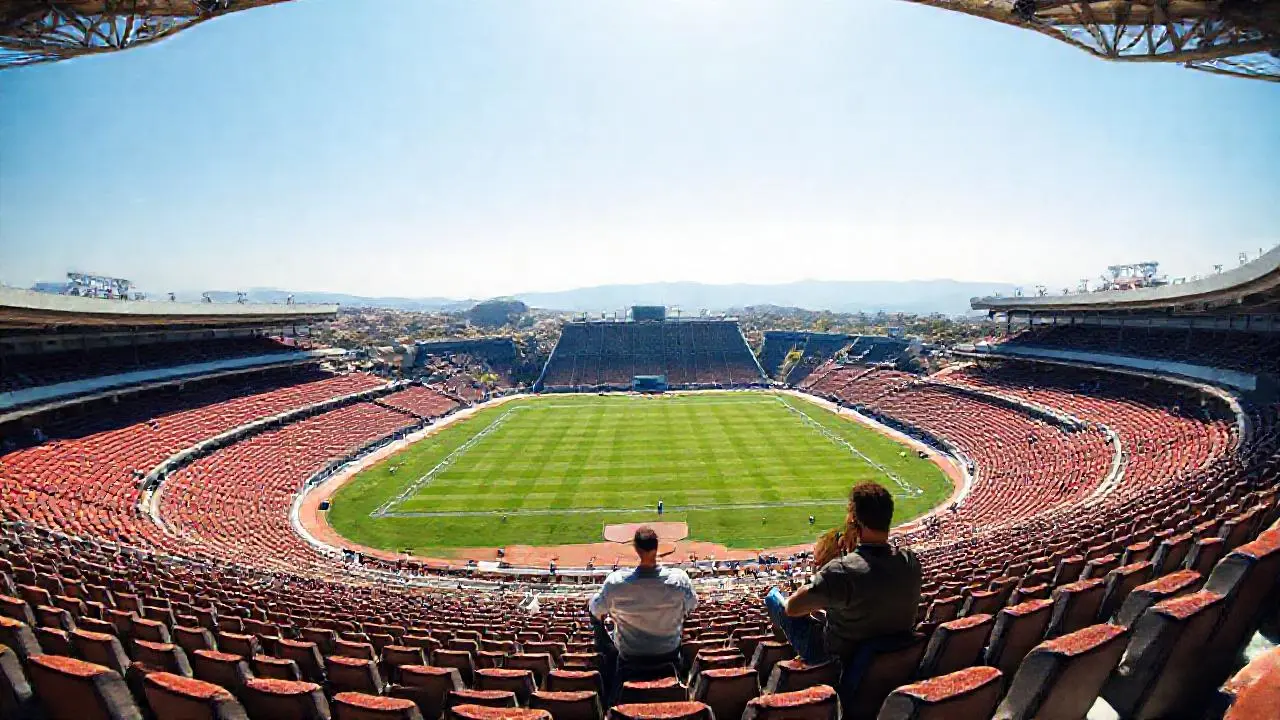 Amplio estadio, luz suave y ambiente relajado