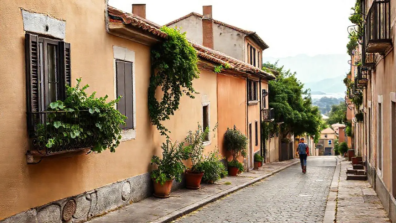 Un paisaje tranquilo, lleno de textura y luz