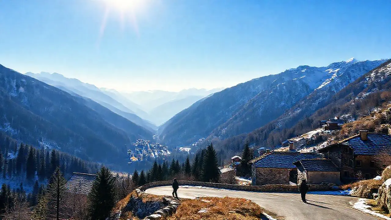 Paisaje andorrano invernal, ideal para reservar