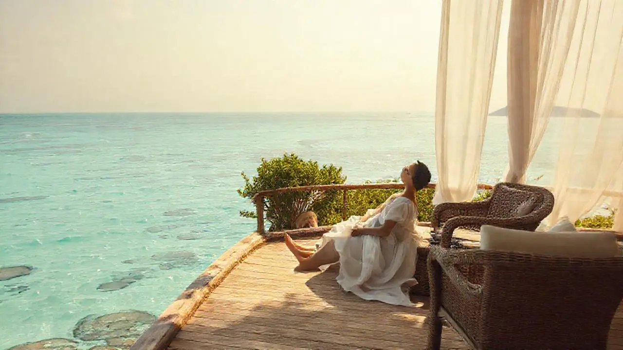 Paz tropical, calma y serenidad visual