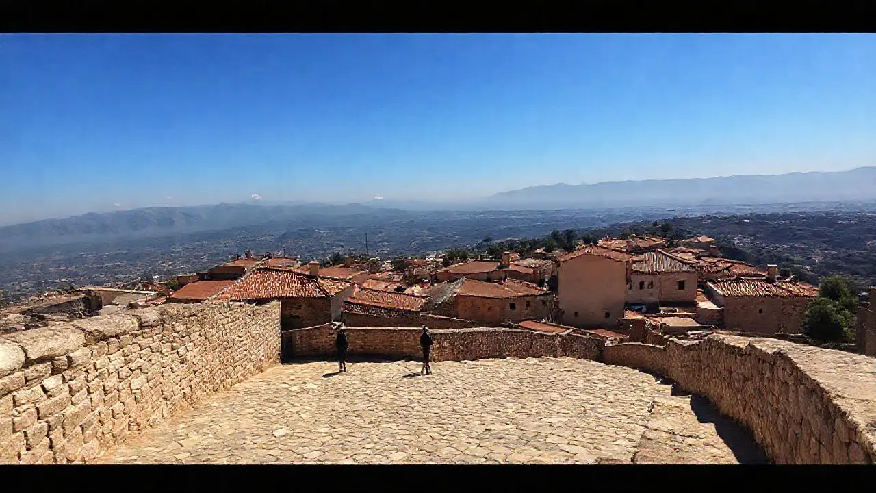 Paz y calma en un paisaje antiguo