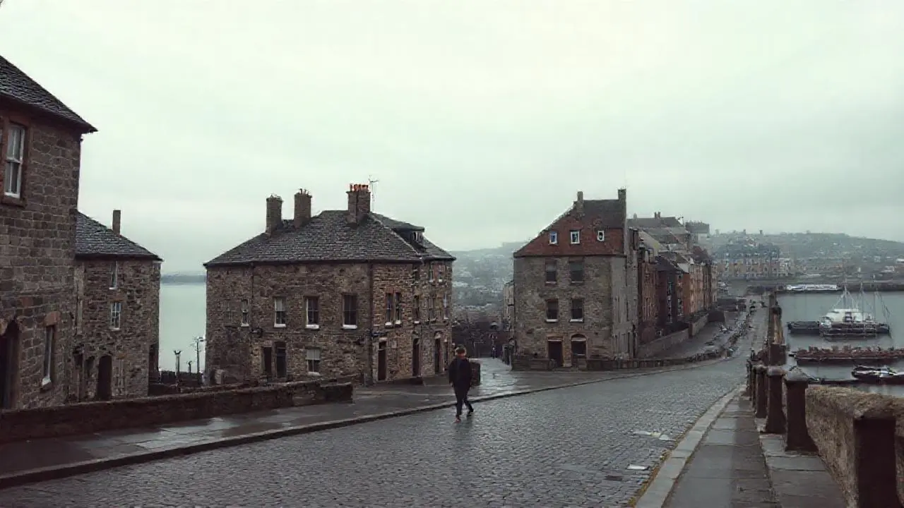 Calle tranquila, atmósfera serena y urbana