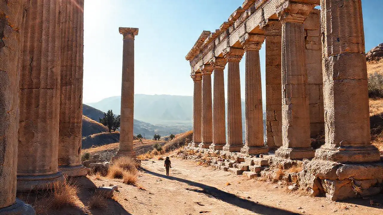 Ruinas antiguas se funden con el paisaje
