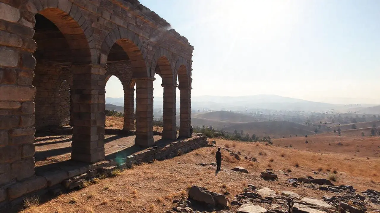 Paisaje árido, vasto y sereno
