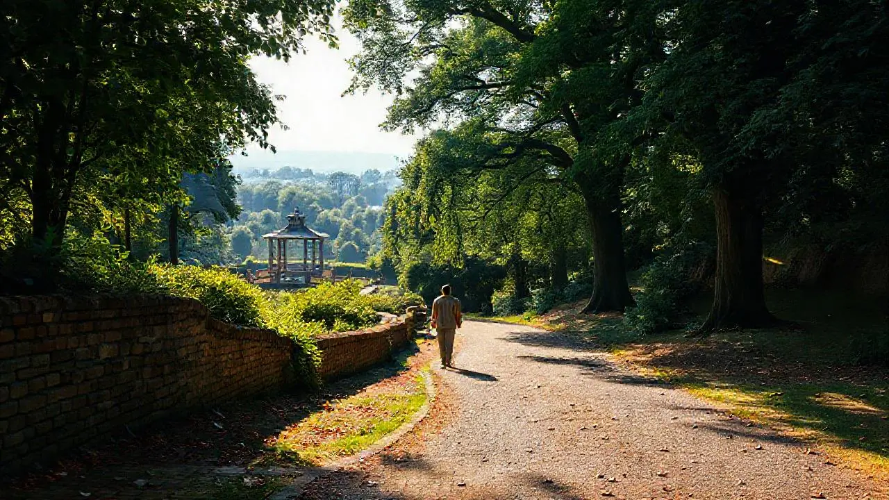 Jardín tranquilo, sereno y lleno de vida