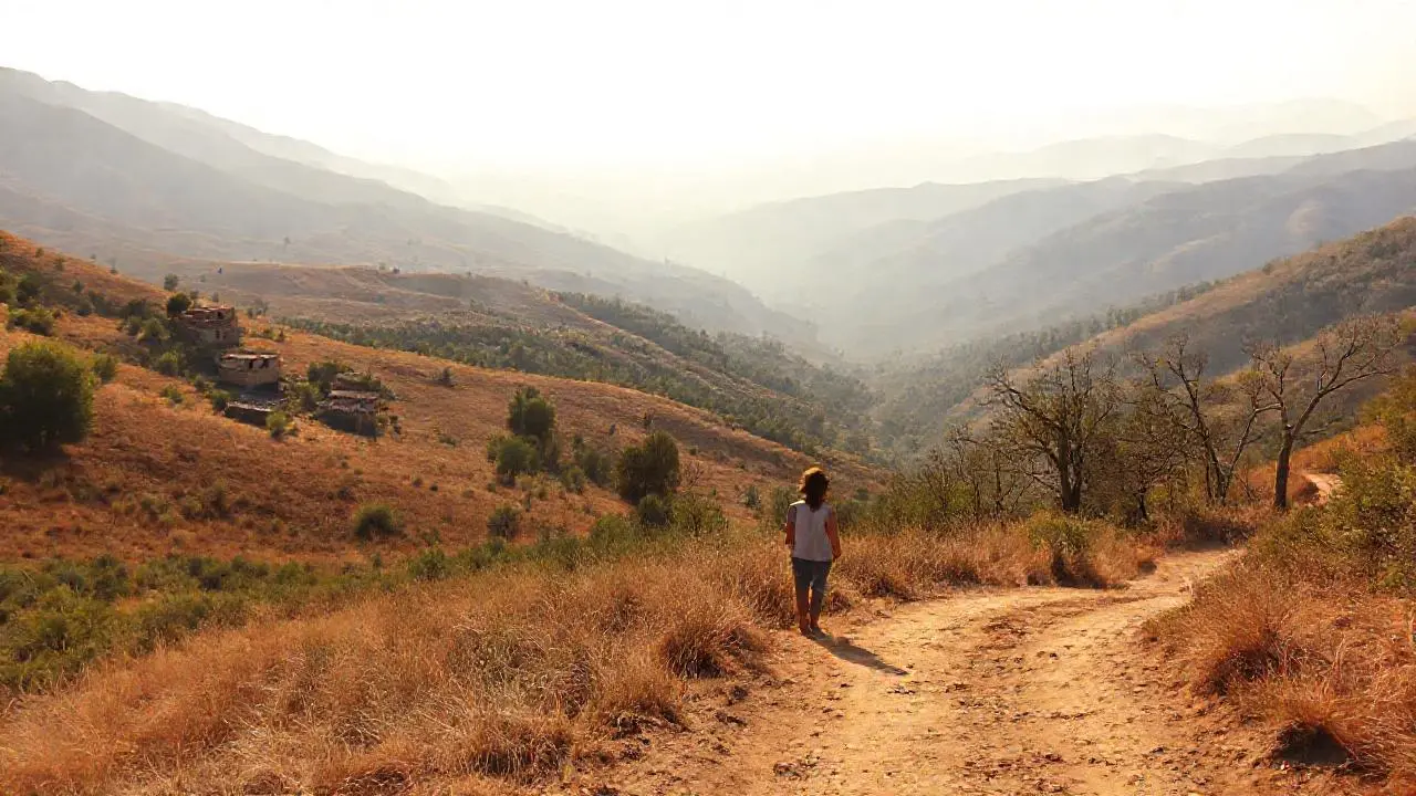 Paisaje tranquilo, vasto y soleado