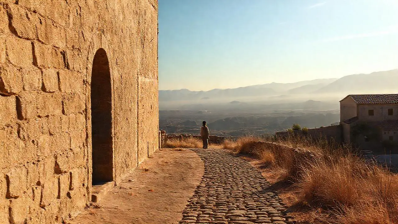 Paisaje sereno, cálido y vasto